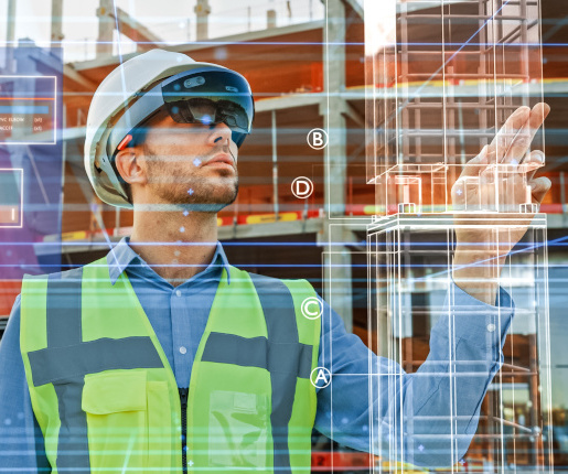 Symbolbild VR/AR auf der Baustelle